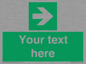 Custom Arrow Right Sign